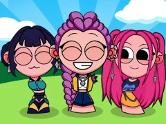 Mchezo Mapigo ya Muziki wa Kpop Studio online