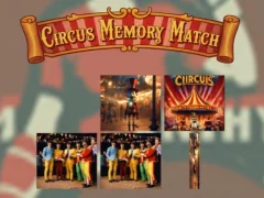 Mchezo Mechi ya kumbukumbu ya circus online Mchezo Mechi ya kumbukumbu ya circus online