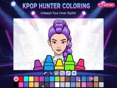 Mchezo Uchoraji wa Kpop Hunter online
