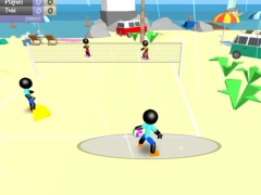 Mchezo Stickman Beach Volleyball online