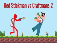 Mchezo Red Stickman vs Craftsman 2 online Mchezo Red Stickman vs Craftsman 2 online