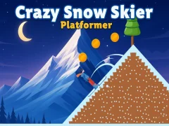 Mchezo Crazy Snow Skier: Platformer online