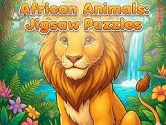Mchezo Wanyama wa Kiafrika: Mafumbo ya Jigsaw online