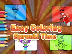Mchezo Rahisi Coloring Sprunki Time online
