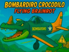 Mchezo Bombardiro Crocodilo kuruka Brainrot online