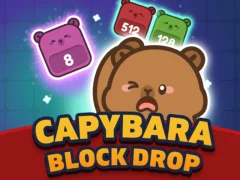 Mchezo Capybara block kushuka online