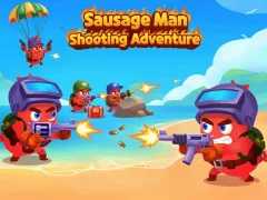 Mchezo Sausage Man Risasi Adventure online