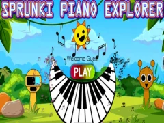 Mchezo Sprunki piano Explorer online