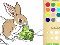 Mchezo Kitabu cha kuchorea cha Bunny kwa watoto online