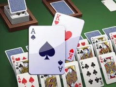 Mchezo Kadi ya solitaire ya klondike mara mbili online