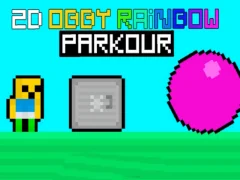 Mchezo 2d Obby Rainbow Parkour online