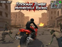 Mchezo Stickman Zombie Pikipiki Mashindano online