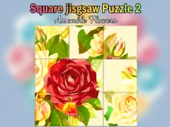Mchezo Mraba jigsaw Puzzle 2 Kusanya Maua online