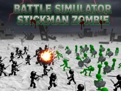 Mchezo Simulator ya Vita Stickman Zombie online