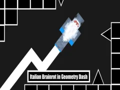 Mchezo Brainrot ya Italia katika Dash ya Jiometri online
