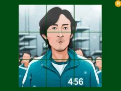 Mchezo Mchezaji wa mchezo wa squid 456 sliding online