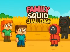 Mchezo Changamoto ya squid ya familia online