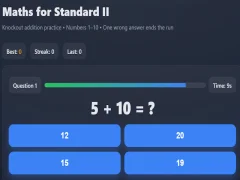 Mchezo Maths kwa Standard II online