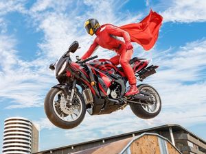 Mchezo Bahati halisi ya Pikipiki Super Stunt 3D online