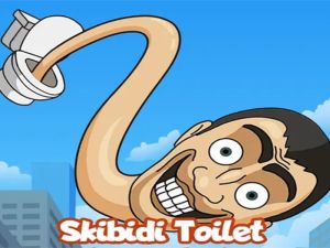 Mchezo Skibidi choo kusonga uso online