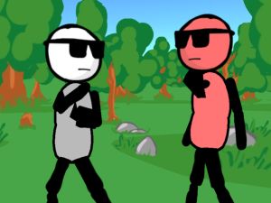 Mchezo Stickman bunduki- chini ya mapigano online