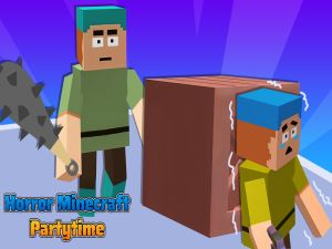Mchezo Kutisha Minecraft wakati wa chama online