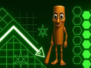 Mchezo Tung Tung Sahur katika Dash ya Jiometri online