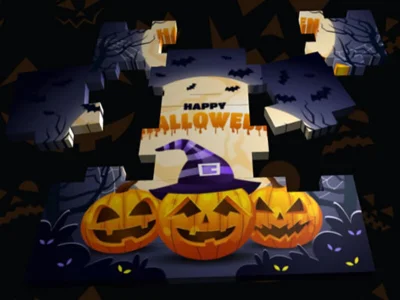 Mchezo 3D Halloween Jigsaw online