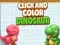 Mchezo Bonyeza na rangi dinosaurs online