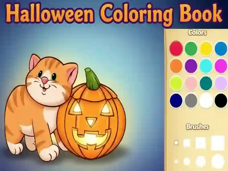 Mchezo Kitabu cha kuchorea cha Halloween online Mchezo Kitabu cha kuchorea cha Halloween online