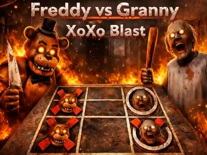 Mchezo Freddy vs Granny XoXo Blast online