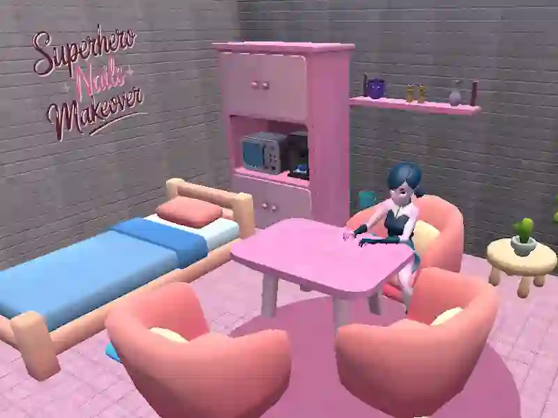 Mchezo Superhero misumari makeover online