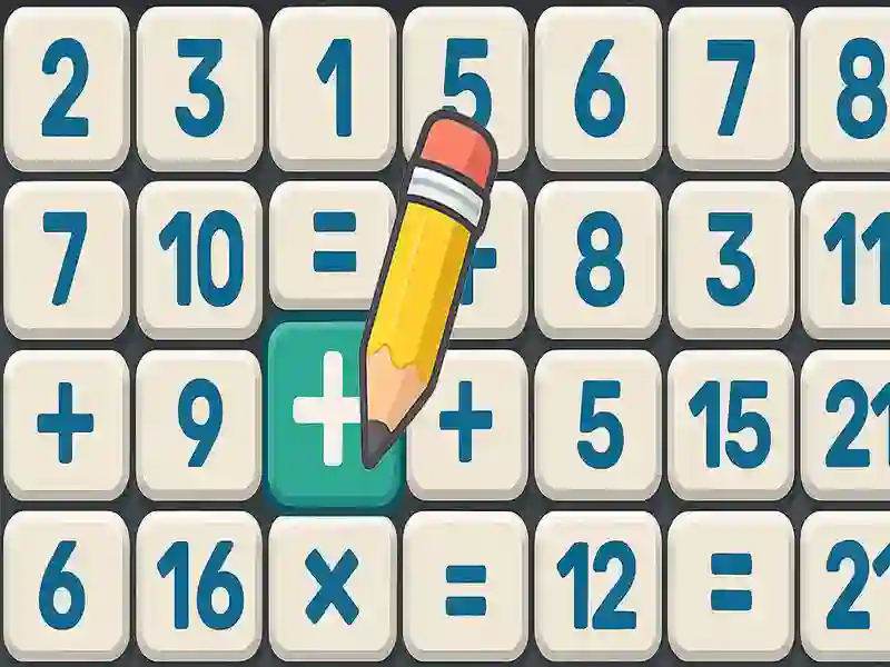Mchezo Math Crossword Puzzle Genius Toleo online