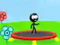 Mchezo Stickman wa Trampoline online
