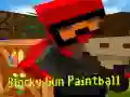 Mchezo Bunduki ya Blocky Paintball online Mchezo Bunduki ya Blocky Paintball online