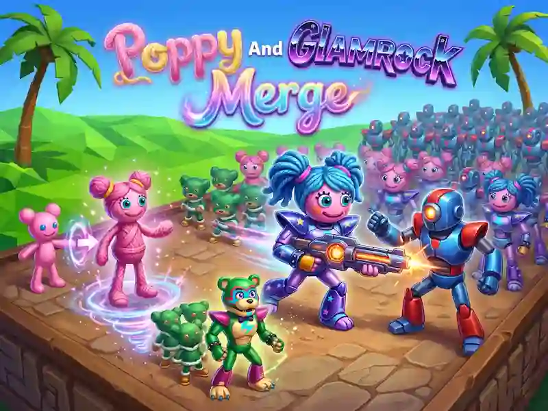 Mchezo Poppy And Glamrock Merge online