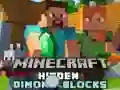 Mchezo Bloku za almasi zilizofichwa katika Minecraft online