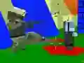 Mchezo Kushoto Zombie Blocky Gun Warfare online