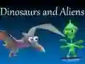 Mchezo Dinosauri na Wageni online