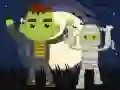 Mchezo Rangi Vampires na Frankenstein online Mchezo Rangi Vampires na Frankenstein online
