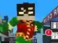 Mchezo Teen Titans Go: Minecraft Kimbia Kijana 3D online