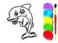 Mchezo Kitabu cha Rangi cha Dolphin online