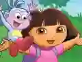 Mchezo Puzzle la Dora Mchunguzi online