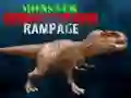 Mchezo Rampage ya Dinosaur Monster online