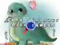 Mchezo Tofauti za Dinosaur Cute online Mchezo Tofauti za Dinosaur Cute online