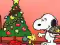 Mchezo Snoopy Puzzle la Krismasi online Mchezo Snoopy Puzzle la Krismasi online