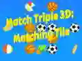 Mchezo Mechi Tatu 3D: Tile Zinazolingana online