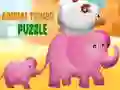 Mchezo Puzzle ya Mnara wa Wanyama online Mchezo Puzzle ya Mnara wa Wanyama online