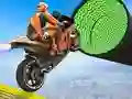 Mchezo Kuendesha stunts za pikipiki online Mchezo Kuendesha stunts za pikipiki online