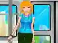 Mchezo Barbie Katika Treni online